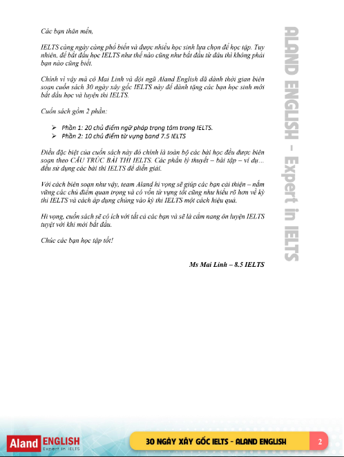 30 Ngày Xây Gốc IELTS sách PDF tải FREE có tiếng Việt