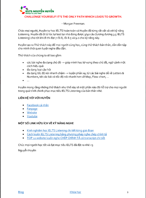 Sách 30 Day IELTS Listening Challenge PDF có tiếng Việt tải FREE 4 Sách 30 Day IELTS Listening Challenge PDF có tiếng Việt tải FREE