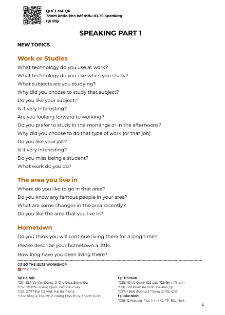 Sách Bộ Đề Dự Đoán IELTS Speaking Quý 2 Tháng 5 - 2022 Đến Tháng 8 - 2022 PDF tải FREE