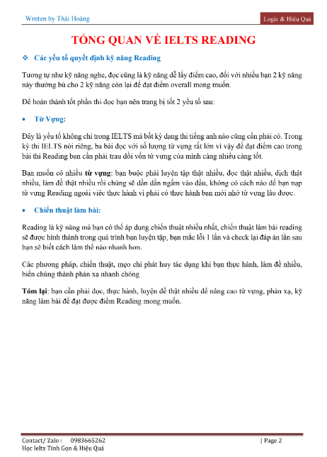 Sách Chinh Phục Ielts Reading PDF tải FREE có tiếng Việt