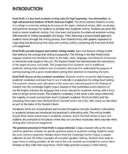 Sách Final Draft 4 Teacher's Manual PDF tải FREE