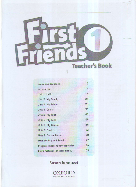 Sách First Friends 1 Teacher's Book PDF tải FREE