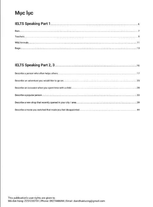 Sách IELTS Speaking Actual Tests 05 - 2023 PDF tải FREE