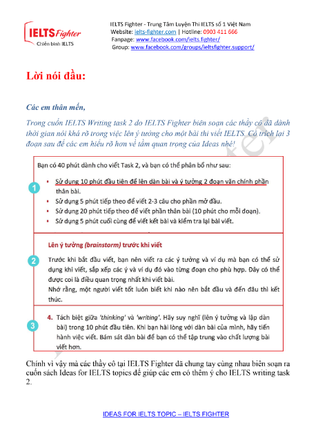 Sách IELTS Writing Task 2 - IELTS Fighter PDF tải FREE