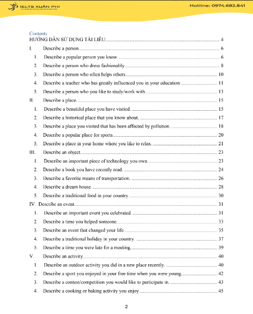 Sách Kho Ý Tưởng IELTS Speaking Part 2 Và 3 PDF tải FREE có tiếng Việt 4 Sách Kho Ý Tưởng IELTS Speaking Part 2 Và 3 PDF tải FREE có tiếng Việt