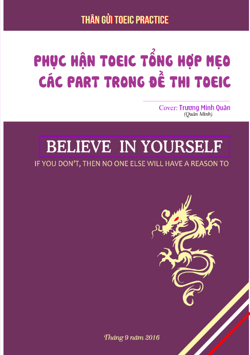 Sách Phục Hận TOEIC Tổng Hợp Mẹo Các Part Trong Đề Thi TOEIC PDF tải FREE