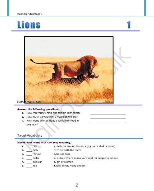 Sách Reading Advantage 1 Second Edition PDF tải FREE