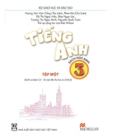 Sách Tiếng Anh Lớp 3 Tập 1 PDF tải FREE