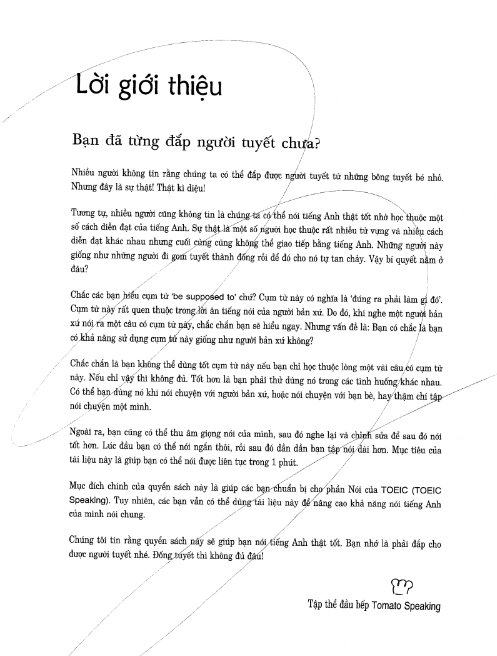 Sách Tomato TOEIC Speaking Flow PDF tải FREE có tiếng Việt