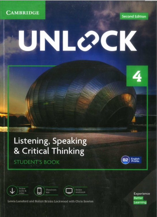 Sách Unlock 4 Second Edition Student's Book PDF tải FREE - Listening, Speaking And Critical Thinking