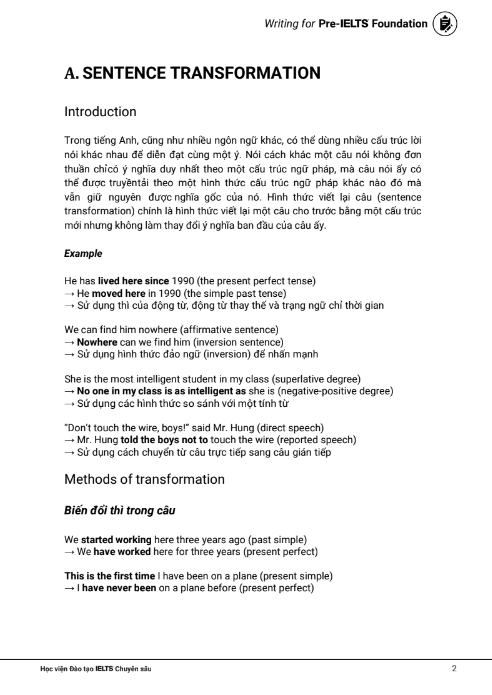Sách Writing For Pre - IELTS Foundation PDF tải FREE có tiếng Việt 3 Sách Writing For Pre - IELTS Foundation PDF tải FREE có tiếng Việt