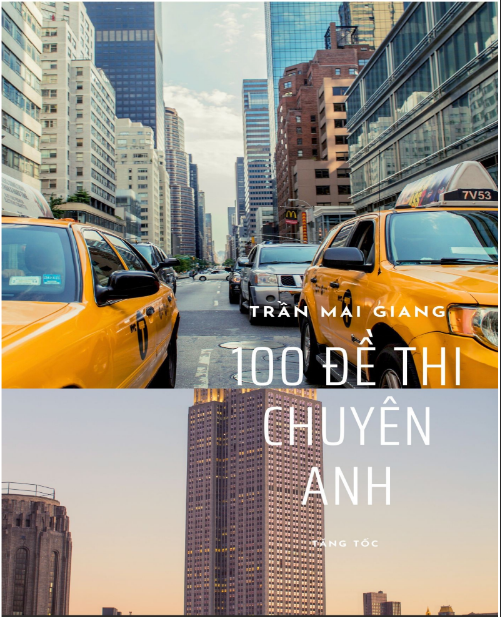 Tải FREE 100 Đề Thi Chuyên Anh Tăng Tốc PDF