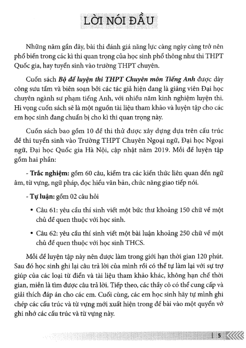 Tải FREE Bộ Đề Luyện Thi THPT Chuyên Môn Tiếng Anh PDF