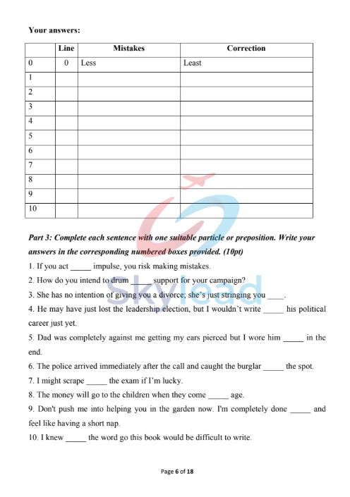 Tải FREE Đề Thi Học Sinh Giỏi Lớp 10 Duyên Hải PDF Môn Tiếng Anh Năm 2019 1