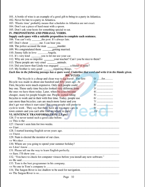 Tải FREE Đề Thi PDF Tuyển Sinh Lớp 10 THPT Chuyên Quang Trung Môn Tiếng Anh Năm 2013 - 2014 13 Tải FREE Đề Thi PDF Tuyển Sinh Lớp 10 THPT Chuyên Quang Trung Môn Tiếng Anh Năm 2013 - 2014 2