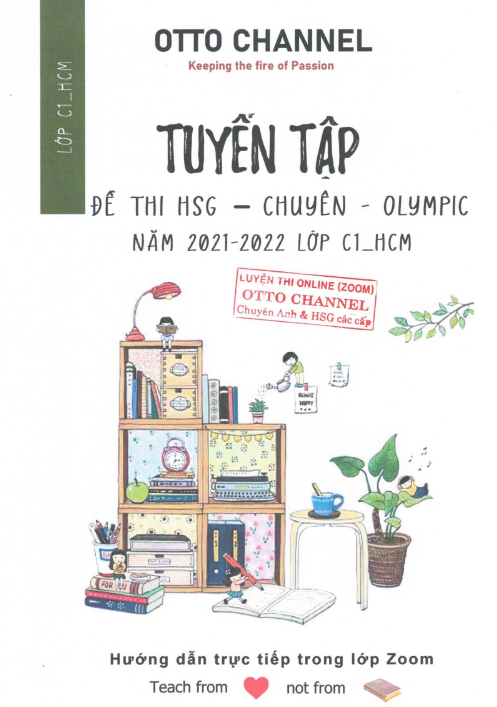 Tải FREE Tuyển Tập Đề Thi HSG - Chuyên - Olympic PDF Năm 2021 - 2022 Lớp C1 - HCM