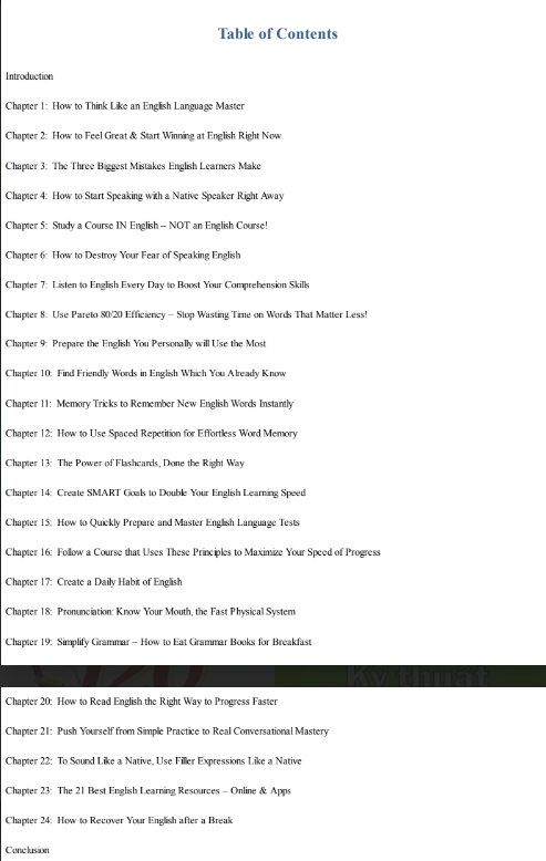 Tải FREE sác Learn English 300% Faster - 69 Tips To Speak Like A Native PDF 4 Tải FREE sác Learn English 300% Faster - 69 Tips To Speak Like A Native PDF