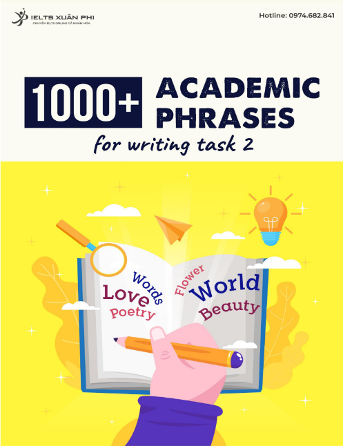 Tải FREE sách 1000+ Academic Phrases For Writing Task 2 PDF có tiếng Việt
