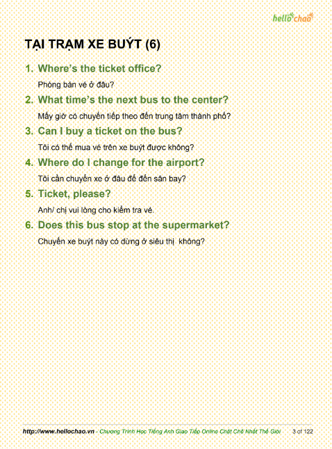 Tải FREE sách 1001 Câu Đàm Thoại Tiếng Anh Thông Dụng Nhất PDF 3 Tải FREE sách 1001 Câu Đàm Thoại Tiếng Anh Thông Dụng Nhất PDF