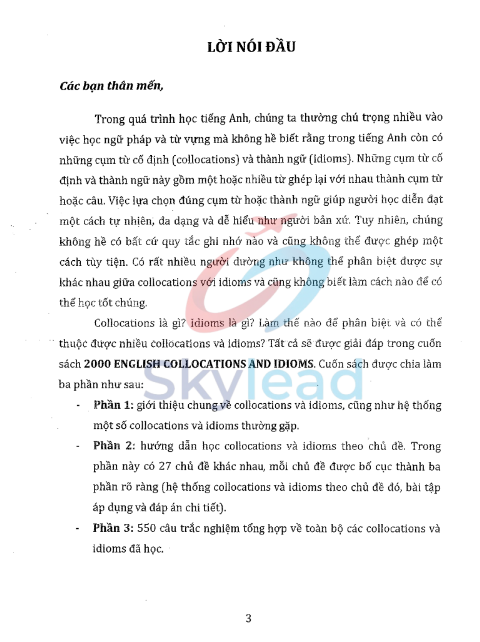 Tải FREE sách 2000 English Collocations And Idioms PDF