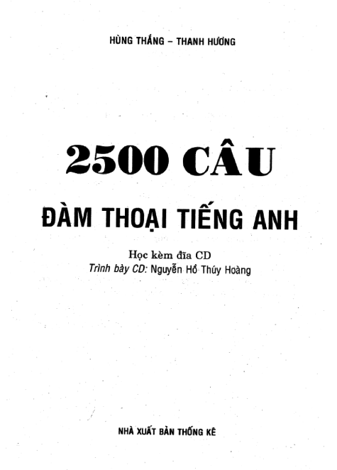 Tải FREE sách 2500 Câu Đàm Thoại Tiếng Anh PDF có tiếng Việt 4 Tải FREE sách 2500 Câu Đàm Thoại Tiếng Anh PDF có tiếng Việt