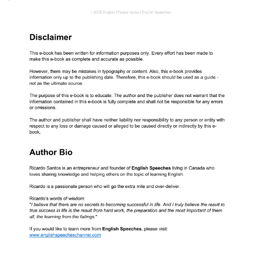 Tải FREE sách +3000 English Phrasal Verbs PDF - With Meaning And Examples