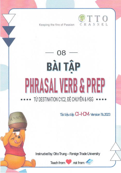 Tải FREE sách 8 Bài Tập Phrasal Verb And Prep PDF - Từ Destination C1, C2, Đề Chuyên Và HSG