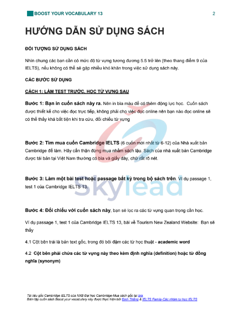 Tải FREE sách Boost Your Vocabulary Cambridge IELTS 13 PDF 7 Tải FREE sách Boost Your Vocabulary Cambridge IELTS 13 PDF