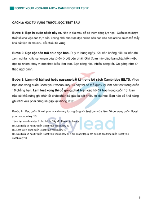 Tải FREE sách Boost Your Vocabulary Cambridge IELTS 17 PDF - Second Edition