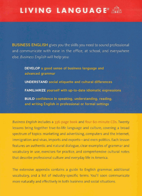Tải FREE sách Business English - Living Language PDF