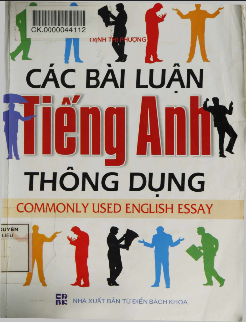 Tải FREE sách Các Bài Luận Tiếng Anh Thông Dụng - Trịnh Thị Phương PDF có tiếng Việt