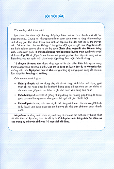 Tải FREE sách Chinh Phục Điểm 8+ PDF - Luyện Thi Vào 10 Môn Tiếng Anh Theo Chủ Đề