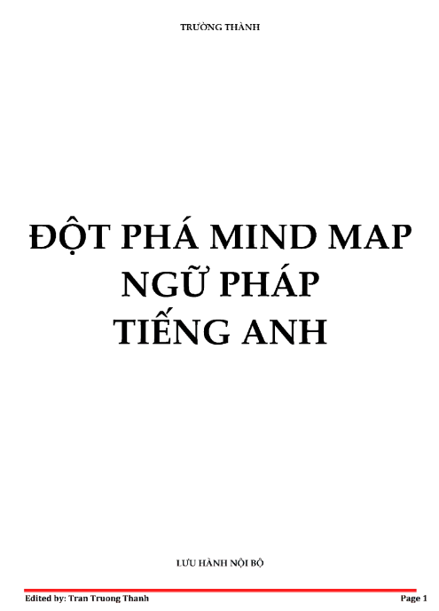 Tải FREE sách Đột Phá Mind Map Ngữ Pháp Tiếng Anh PDF