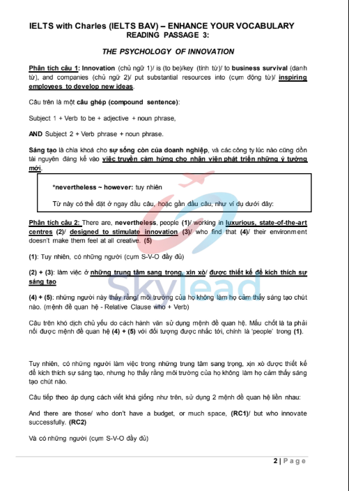 Tải FREE sách Enchance Your Vocabulary Tăng Từ Vựng Học Thuật Reading Level 0 PDF có tiếng Việt 1