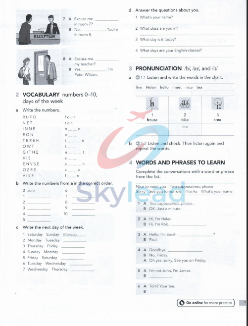 Tải FREE sách English File Beginner Workbook With Key PDF - Fourth Edition 6 Tải FREE sách English File Beginner Workbook With Key PDF - Fourth Edition