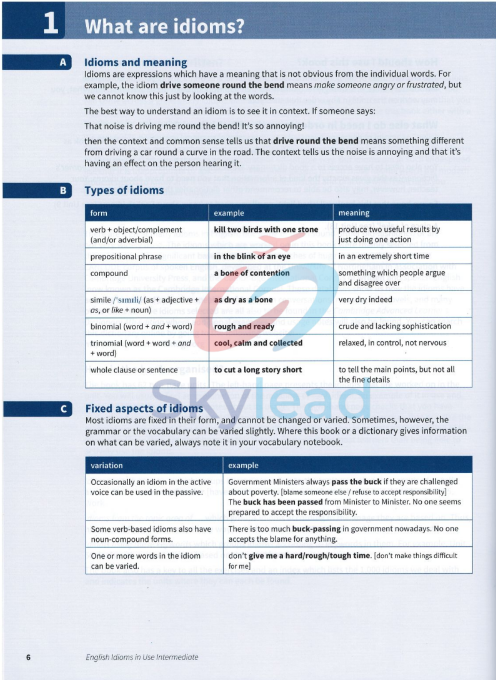 Tải FREE sách English Indioms In Use Intermediate PDF - Second Edition 6 Tải FREE sách English Indioms In Use Intermediate PDF - Second Edition