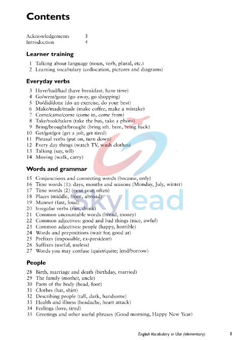 Tải FREE sách English Vocabulary In Use Elementary PDF - Michael McCarthy And Felicity O'Dell 7 Tải FREE sách English Vocabulary In Use Elementary PDF - Michael McCarthy And Felicity O'Dell