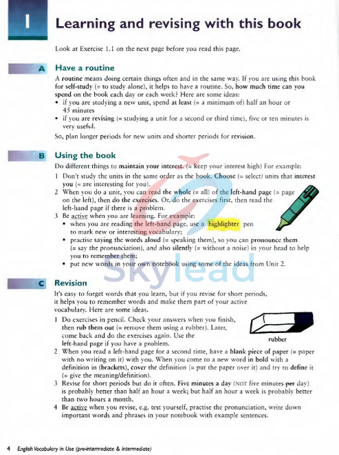 Tải FREE sách English Vocabulary In Use PDF - Pre-Intermediate And Intermediate Second Edition 6 Tải FREE sách English Vocabulary In Use PDF - Pre-Intermediate And Intermediate Second Edition