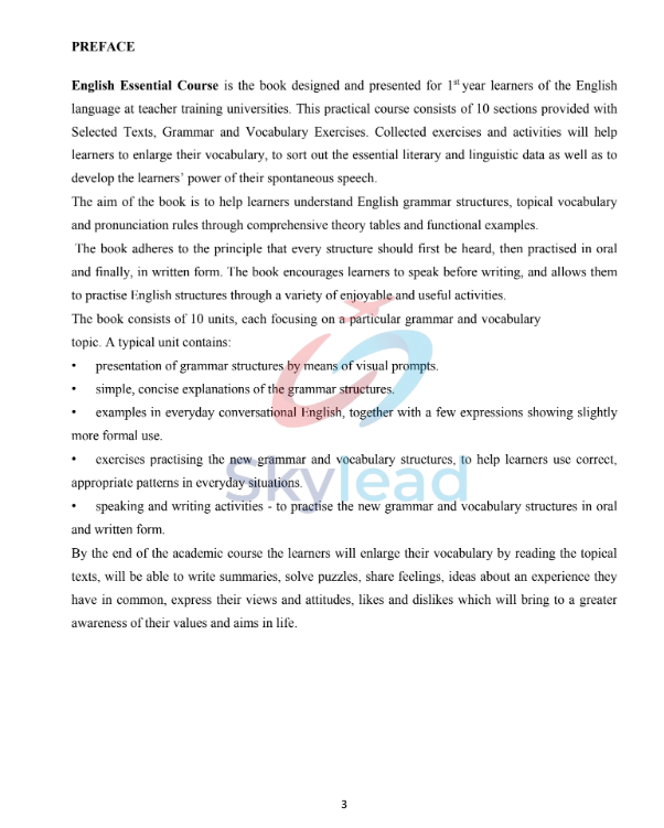 Tải FREE sách Essential Course Of English Book 1 PDF 7 Tải FREE sách Essential Course Of English Book 1 PDF