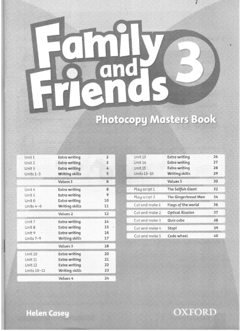 Tải FREE sách Family And Friends 3 PDF - Photocopy Masters Book