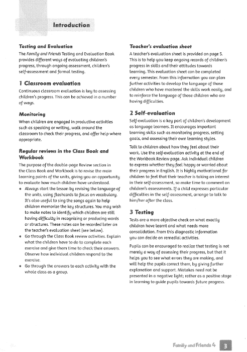 Tải FREE sách Family And Friends 4 PDF - Testing And Evaluation Book