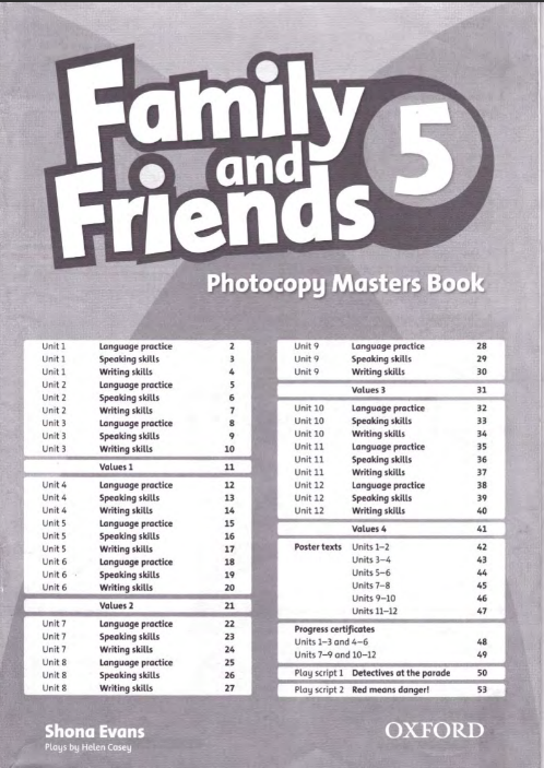 Tải FREE sách Family And Friends 5 Photocopy Masters PDF