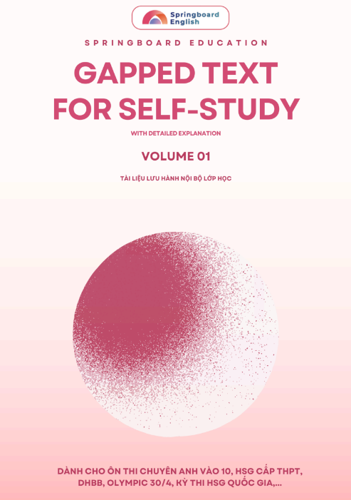 Tải FREE sách Gapped Text For Self - Study PDF - Volume 01