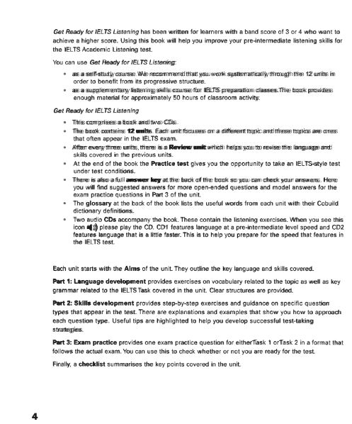 Tải FREE sách Get Ready For IELTS Listening PDF - Pre - Intermediate A2+