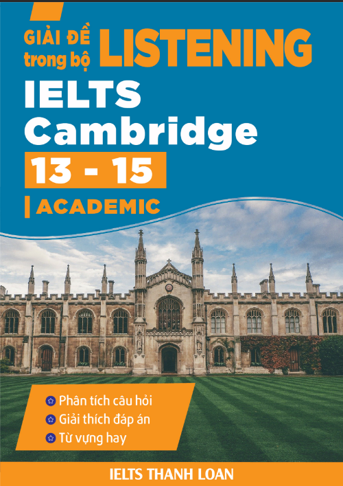 Tải FREE sách Giải Đề Listening Trong Bộ Ielts Cambridge 13 - 15 PDF