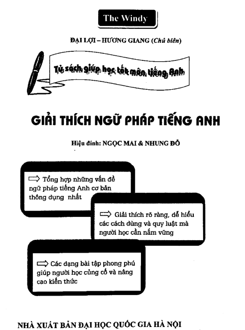 Tải FREE sách Giải Thích Ngữ Pháp Tiếng Anh - Đại Lợi, Hương Giang PDF 4 Tải FREE sách Giải Thích Ngữ Pháp Tiếng Anh - Đại Lợi, Hương Giang PDF