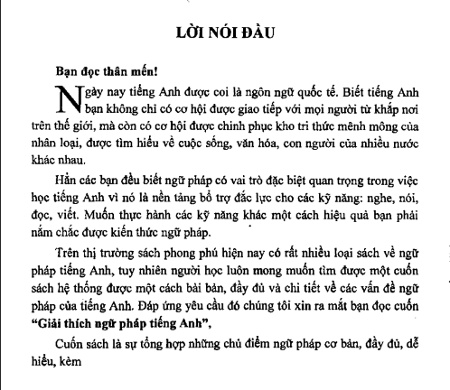 Tải FREE sách Giải Thích Ngữ Pháp Tiếng Anh - Đại Lợi, Hương Giang PDF 3 Tải FREE sách Giải Thích Ngữ Pháp Tiếng Anh - Đại Lợi, Hương Giang PDF