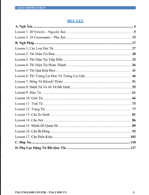 Tải FREE sách Giáo Trình Tiếng Anh Cơ Bản PDF 3 Tải FREE sách Giáo Trình Tiếng Anh Cơ Bản PDF