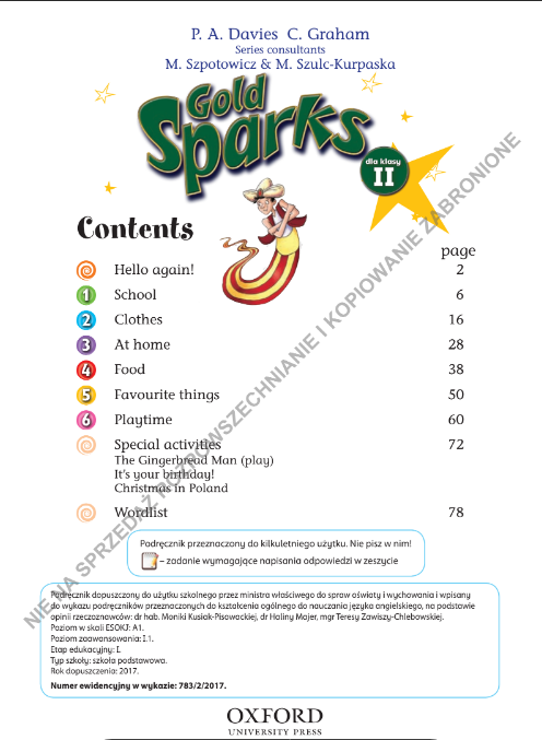 Tải FREE sách Gold Sparks – dla klasy II PDF 4 Tải FREE sách Gold Sparks – dla klasy II PDF