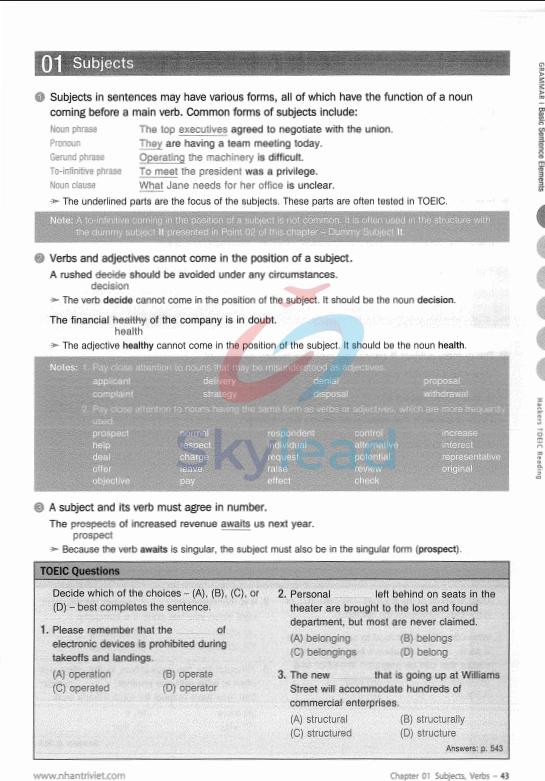 Tải FREE sách Hackers TOEIC Reading - David Cho PDF 1